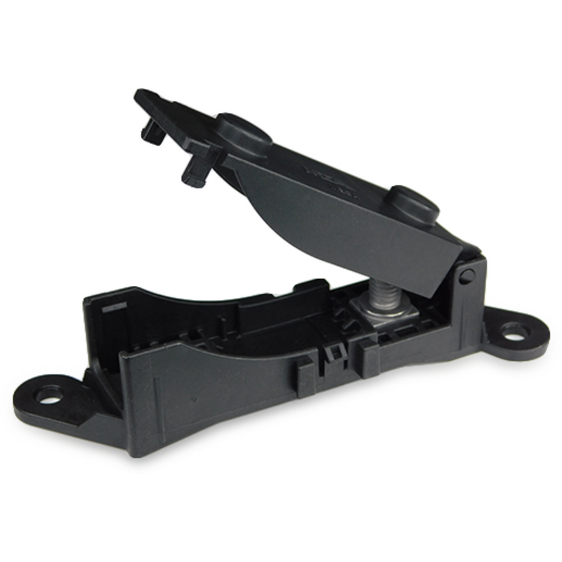 MTA 0301223 Single Stud MegaVAL Bus-Bar Feed Module, Black