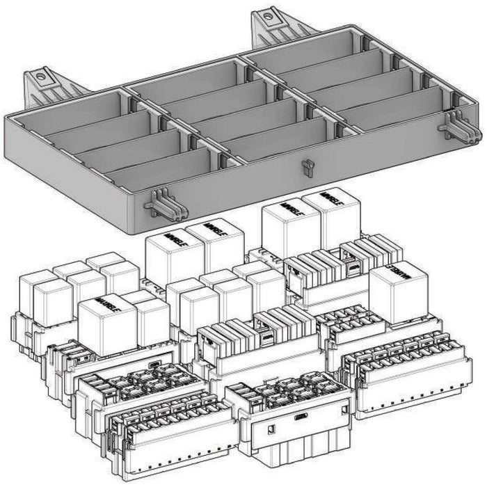 MTA 0301680 Mounting Frame for holding 12 Gray Modules Flush Mount
