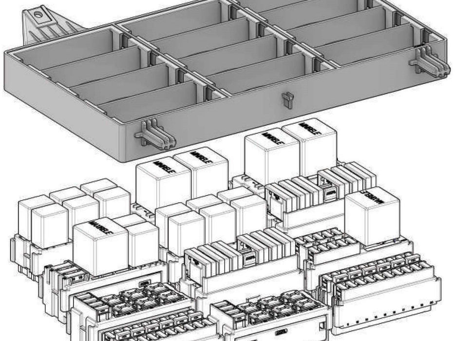 MTA 0301680 Mounting Frame for holding 12 Gray Modules Flush Mount