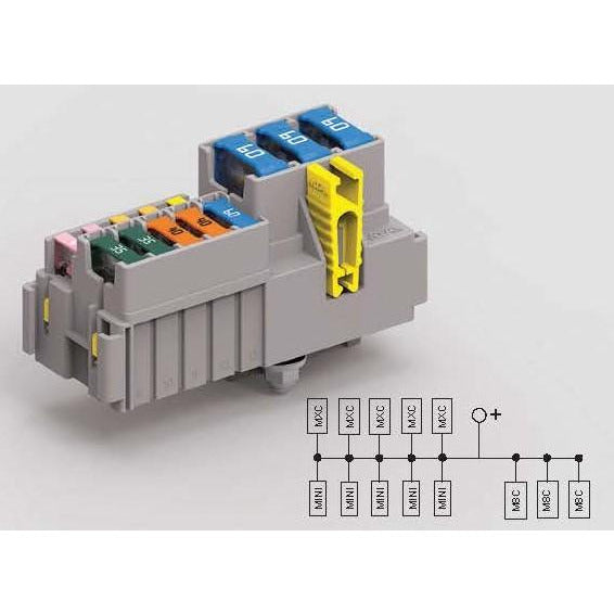 MTA 0301697 MiniVAL/Maxicompact/M8C Fuse Module — Connector ID