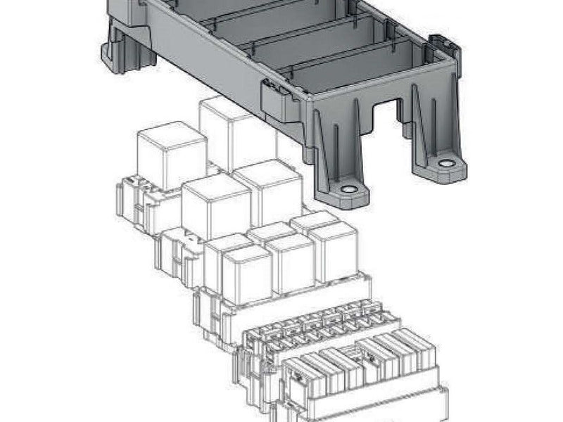 MTA 0301706 Frame for holding 5 way Gray Modules