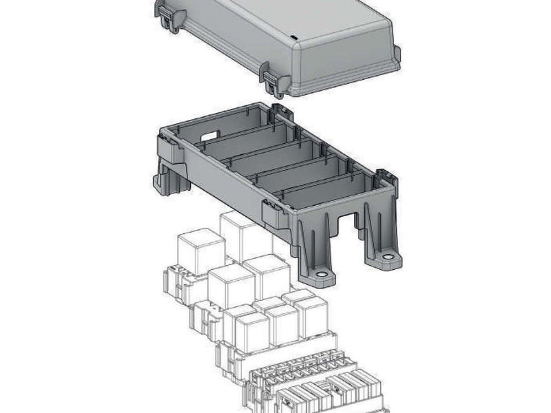 MTA 0301706 Frame for holding 5 way Gray Modules