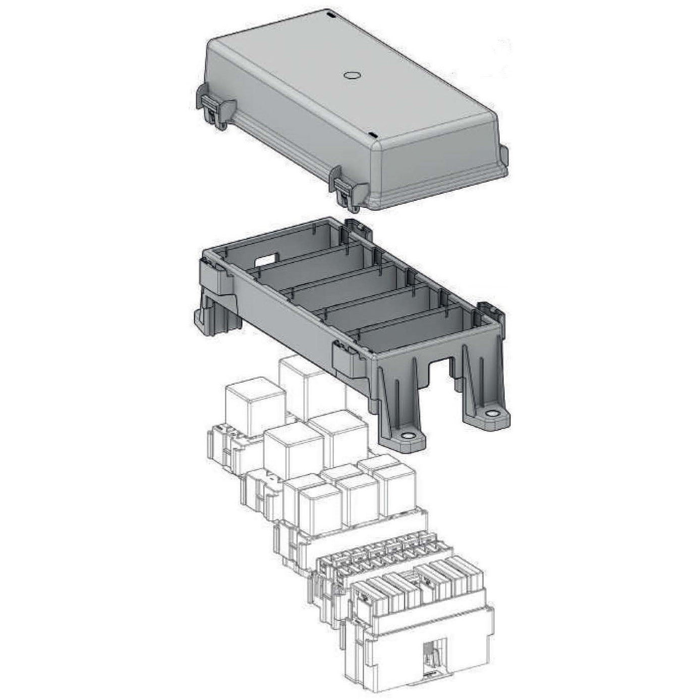 MTA 0301706. Frame for holding 5 way Gray Modules | Connector ID
