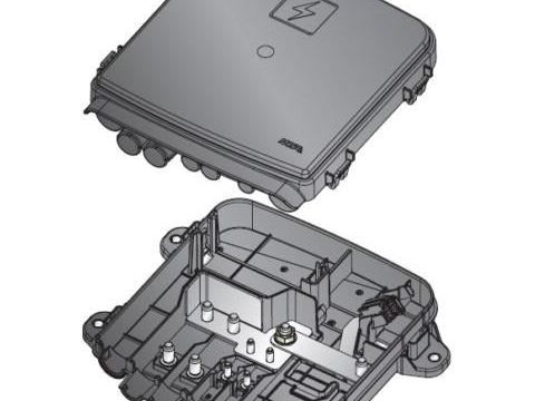 MTA 0301865 Spashproof Pre-Mounted Housing for 2 Mega/PowerVAL + 2 MidiVAL Fuse