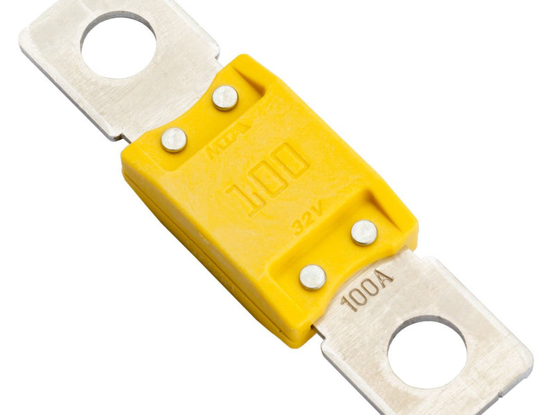 MTA 0711100 MegaVAL Cu 100A Fuse, Yellow