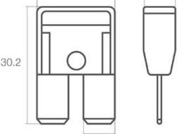 MTA 0710100 M8COMPACT Cu 100A Fuse, Violet