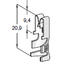 MTA 1707901 Female Terminal, Uni 630 Series, 4.0 - 6.0 mm²