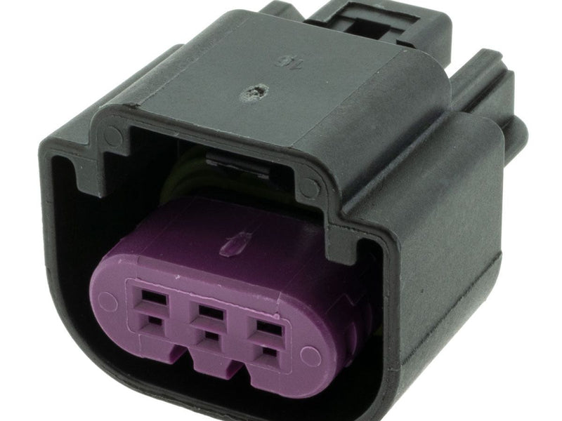 CID4031A-1.5-21 Female Connector 3 Way, 1.5 mm, Sealed, Black