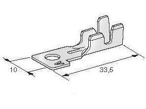 MTA 1705715 MIDI Ring Terminal, M5 Stud,  POL A, 6.0-8.0 mm², Reel