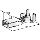 MTA 1707650 Maxi 800 Female Terminal, Unsealed, 1.5 - 2.5 mm²