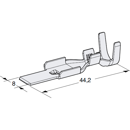 MTA 1707770 Maxi 800 Male Terminal, Sealed, 6.0 - 8.0 mm²