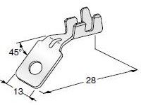 MTA 1708160 Ground Ring Terminal, M5, Bend 45 Deg, 2.5 - 6.0 mm²