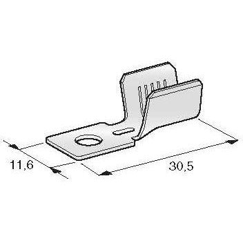 MTA 1708250 M5 MIDI Ring Terminal, 10.0 - 16.0 mm², Tin Plating