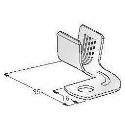 MTA 1708310-L High Current Flag Ring Terminal,  M8, 50-70 mm²