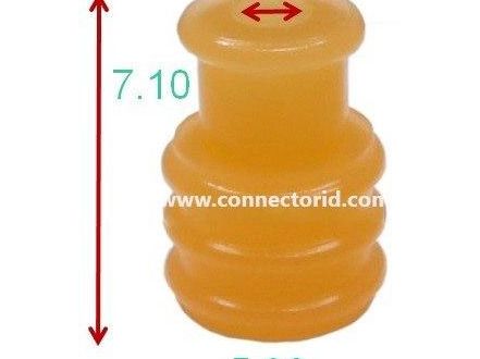 CID1005 Drop In for Sumitomo 7165-0474 Wire Seal, RS 090, Orange, Silicone