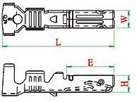 Tyco 282110-1. Female SuperSeal 1.5 Terminal, 0.75 - 1.5 mm²