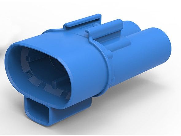 MTA 4540210 Sealed 2 way 630 Series Power Male Connector, Blue