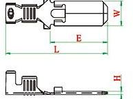 CID001-6.0-MU2 Terminal 6.0 mm Direct Equivalent to Yazaki 7114-2251-02