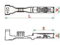 CID101-1.5-FS2 Direct Equivalent to Yazaki 7116-1305 Terminal