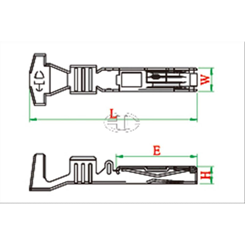 CID406-2.3-FS1 Drop In for KUM MT095-63080 Female Terminal (090) Sealed, 0.3 - 0.5 mm², Tin Plating