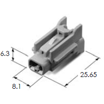 CID029C-1.0-21 Conn 2F, 1.0 mm Series, Sealed