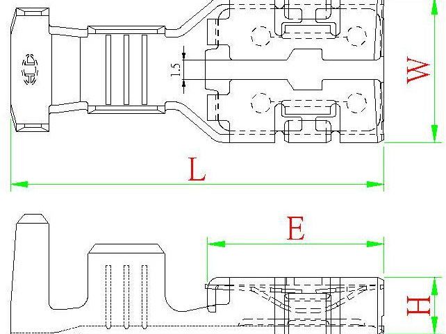 CID105-9.5-FS3 Drop in for Yazaki Terminal 7116-3250, Female 9.5 mm, Sealed 5.0-8.0 mm², Tin Plating