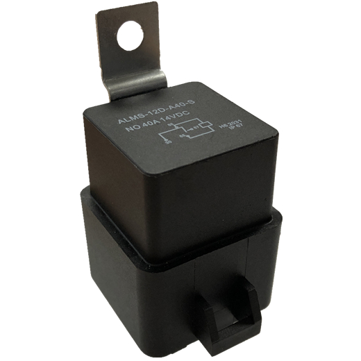 ALMS-24D-R-C-40-S  Shrouded ISO Mini-Relay, 40A, Form 1C (SPDT) w/ Resistor