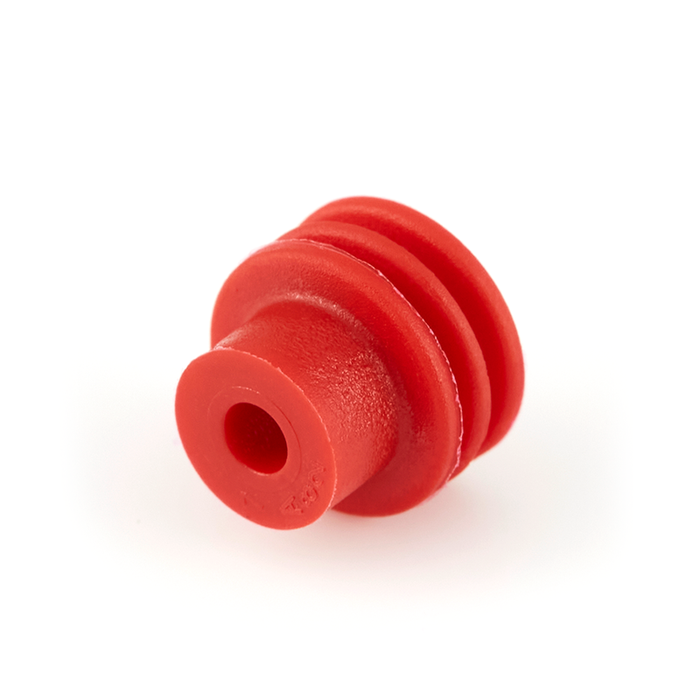 CID4989 Wire Seal, 4.8 Series, Red, Silicone (Aptiv 15324989)
