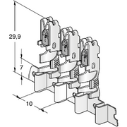 MTA 1707932 Female Bus Bar Terminal, Uni 630 Series with Clip, 2.0 - 3.0 mm²