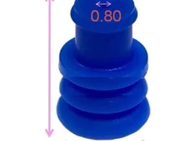 MTA 4510662 Wire Seal, 2.8mm, Blue