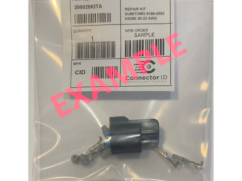 CID9040U-0.64-21KIT 4 way kit Includes Female Connector, Lock, Terminals