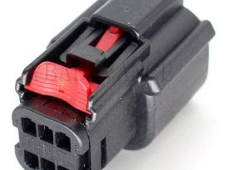 CID8060-1.5-21 Drop-In for Molex MX150 33472-0606, 6 way Female Connector, Sealed, Black