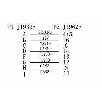 CID7090DIAG - OBDII to J1939 Type 2 Adapter