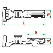 Furukawa RFW-F-125. Female Terminal, 090, 0.85 - 1.25 mm²