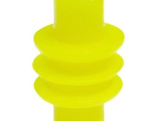 CID1041 Drop in for Furukawa RFW-W-D1 Cavity Plug, 090 Series, Yellow, Silicone