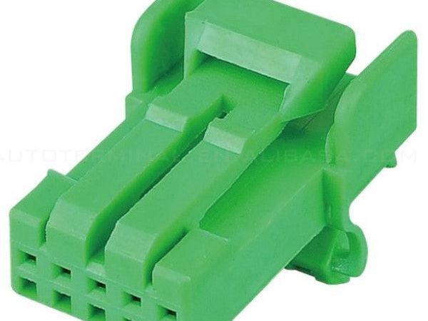 CID9050J-0.8-21 Female Connector 5 Way 030 Series (0.8mm) Unsealed, Green