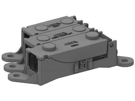 MTA 0301498 Single Modular MegaVAL Fuse Holder, Black