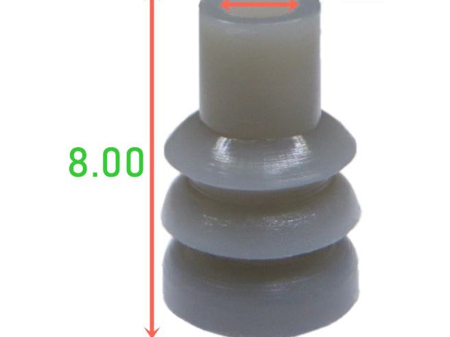 CID1057 Drop In for Tyco 172888-2 Econoseal Wire Seal, Gray