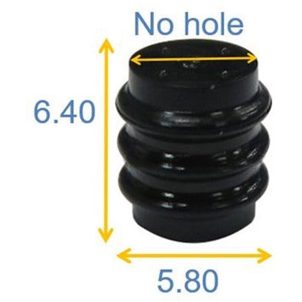 CID1586 Drop in for Yazaki 7157-8767 Cavity Plug, 090 Series, Black, Silicone