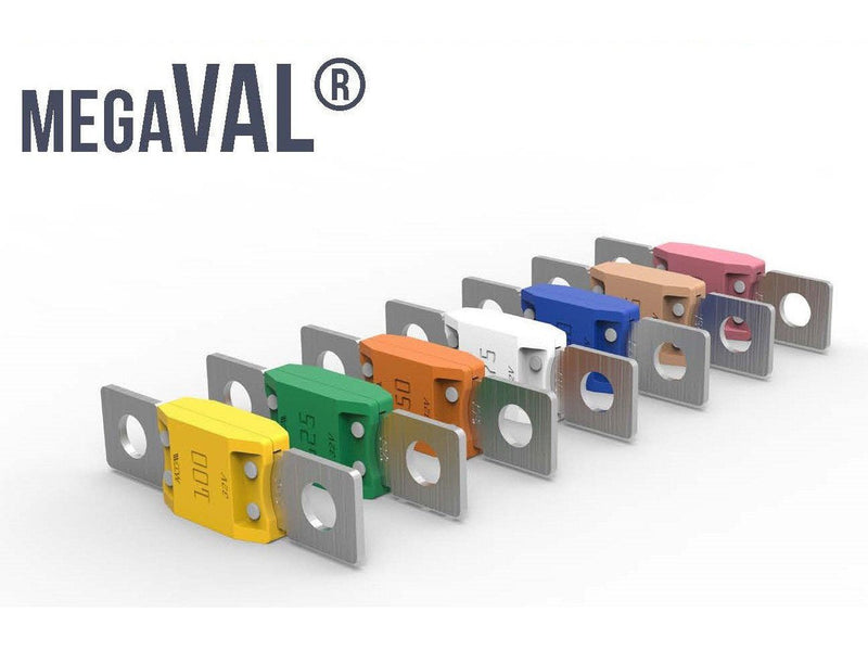 MTA 0711200 MegaVAL Cu 200A Fuse, Blue