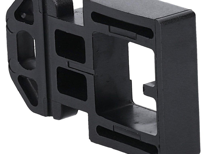 MTA 0300430 Fixing Plate, Single Hole, Black