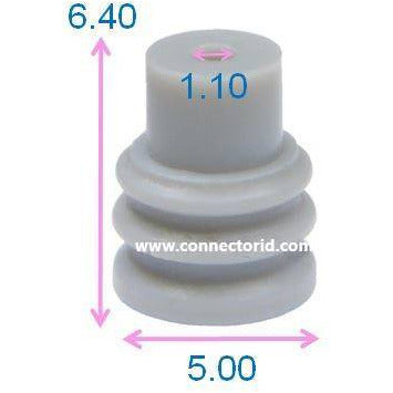 CID1501 Drop In for Sumitomo 7165-0385 Wire Seal, HW 090, Gray, Silicone